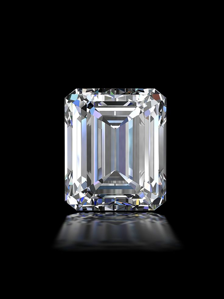 Emerald cut diamond